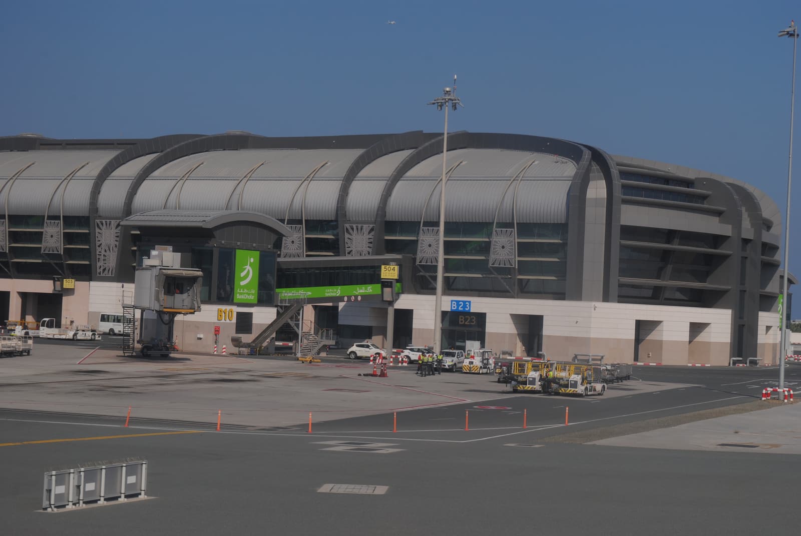 The terminal building of Muscat International Airport